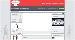 Desktop Screenshot of physiquesperformance.com